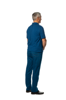 Plukpak blauw poloshirt korte mouw blauwe Jeans