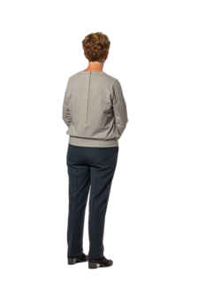 Plukpak Grijs Shirt lange mouw marine pantalon