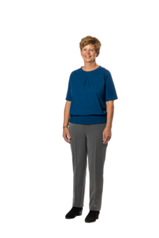 Plukpak Blauw Shirt korte mouw grijze pantalon