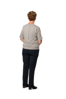 Plukpak Grijs Shirt korte mouw marine pantalon