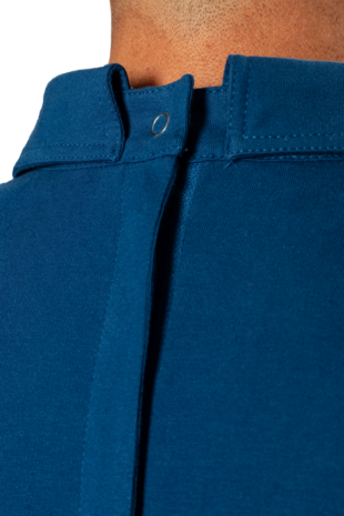 Plukpak blauw poloshirt korte mouw grijze Jeans