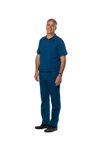 Plukpak blauw poloshirt korte mouw blauwe Jeans