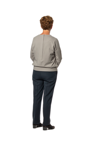 Plukpak Grijs Shirt lange mouw marine pantalon