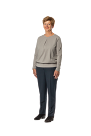 Plukpak Grijs Shirt lange mouw marine pantalon